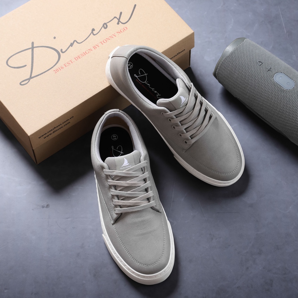 Giày Sneaker Da Nam DINCOX GD06 Grey Lịch Lãm