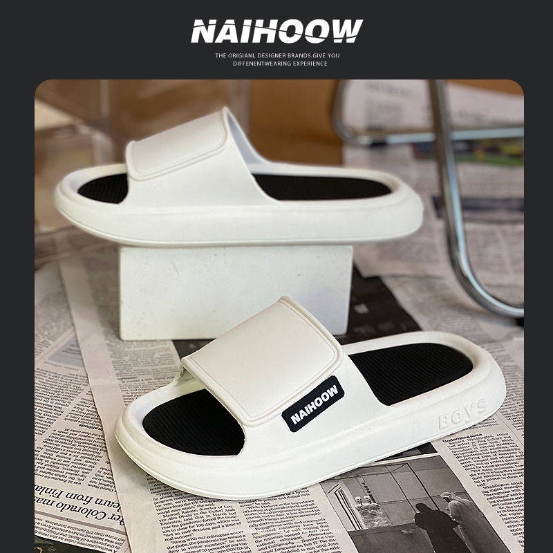 Dép đi trong nhà đế bánh mì dày khử mùi chống trượt màu xanh dương dành cho cả nam và nữ