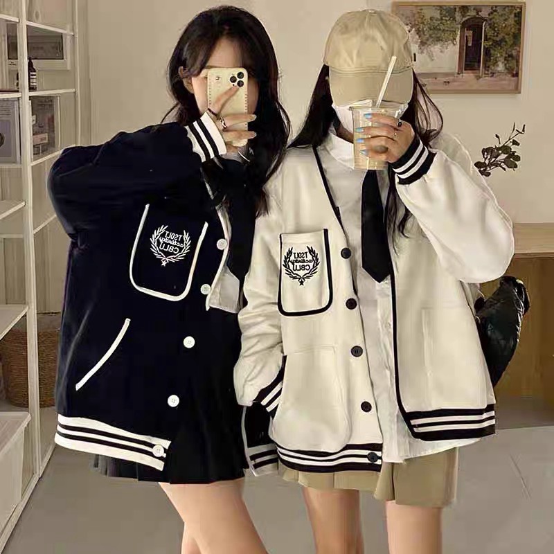ÁO KHOÁC CARDIGAN NỮ PHỐI NÚT GÀI XINH XINH SIÊU CUTE THÊU HỌA  TIẾT CHẤT LIỆU CAO CẤP