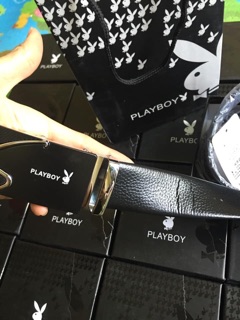 Thắt lưng da Playboy