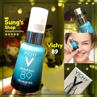 Kem Dưỡng Ẩm Giảm Quầng Thâm Và Bọng Mắt Vichy Mineral 89 Eyes Repairing Eye Fortifier 15ml