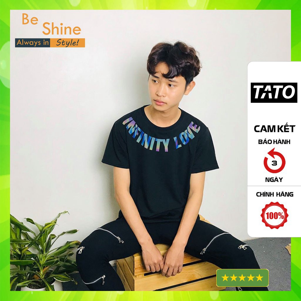 Áo Thun Unisex Infinity Love Phản Quang 7 Màu Form Rộng Thời Trang Nam Nữ Phong Cách Hàn Quốc [KIS OFFICIAL]