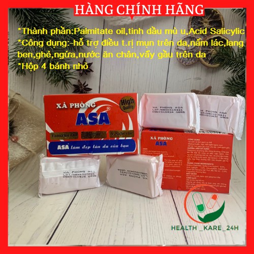 Xà phòng ASA dùng khi nấm da ngứa da,mụn vẩy sừng lác lang ben,vẩy gầu làm mềm da sạch da