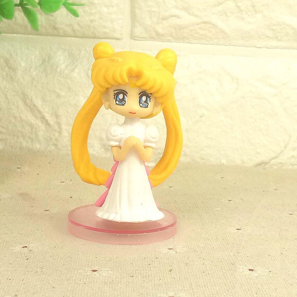 DARNELL Sailor Moon Mô Hình Nhân Vật Thủy Thủ Mặt Trăng Bằng PVC Trang Trí Bánh Kem