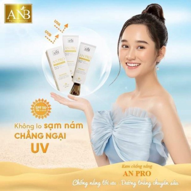 [HÀNG CHÍNH HÃNG] Kem Chống Nắng Lâu Trôi Làm Sáng Da An pro Tâm An SPF50+ PA++++ 50ML