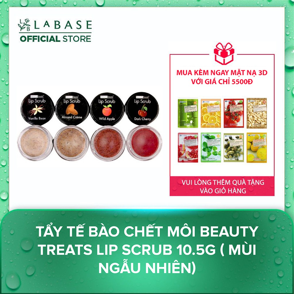 Tẩy tế bào chết môi Beauty Treats Lip Scrub 10.5g ( mùi ngẫu nhiên )