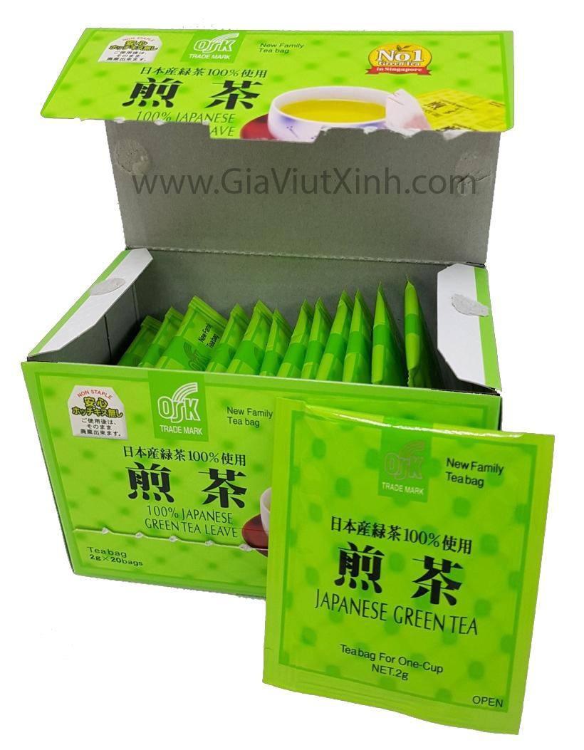 TRÀ XANH TÚI LỌC NHẬT BẢN OSK 2G X 20 GÓI - JAPANESE GREEN TEA