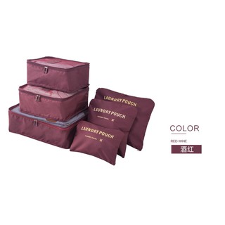 Bộ 6 túi đựng đồ du lịch Laundry Pouch