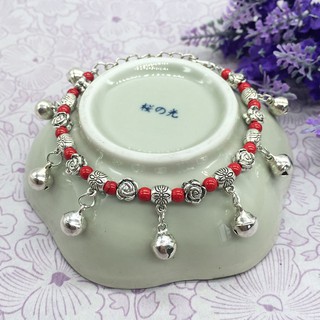 Lắc Chân Mạ Bạc Phong Cách Bohemian
