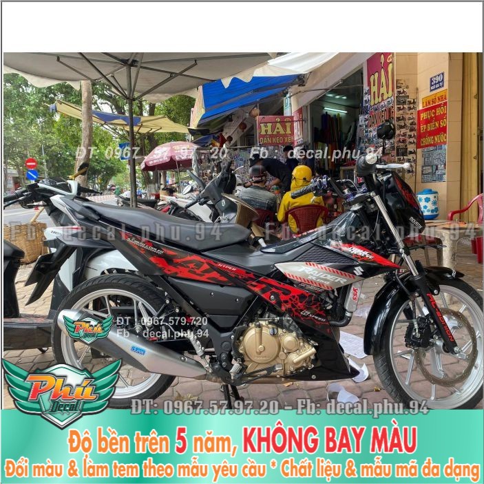 Tem rời Raider Đỏ đen (H) -1