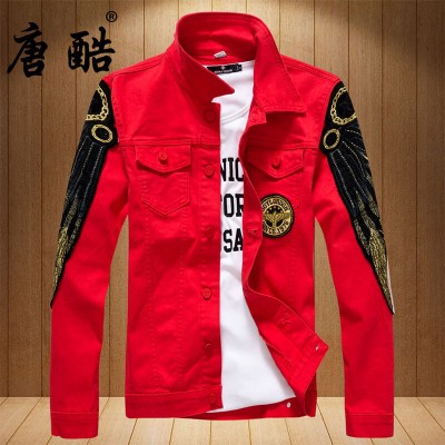 Áo khoác/Áo jacket nam, dài tay, ôm sát, chất liệu bò, thời trang, phong cách Hàn Quốc, mẫu mới năm 2019----------------