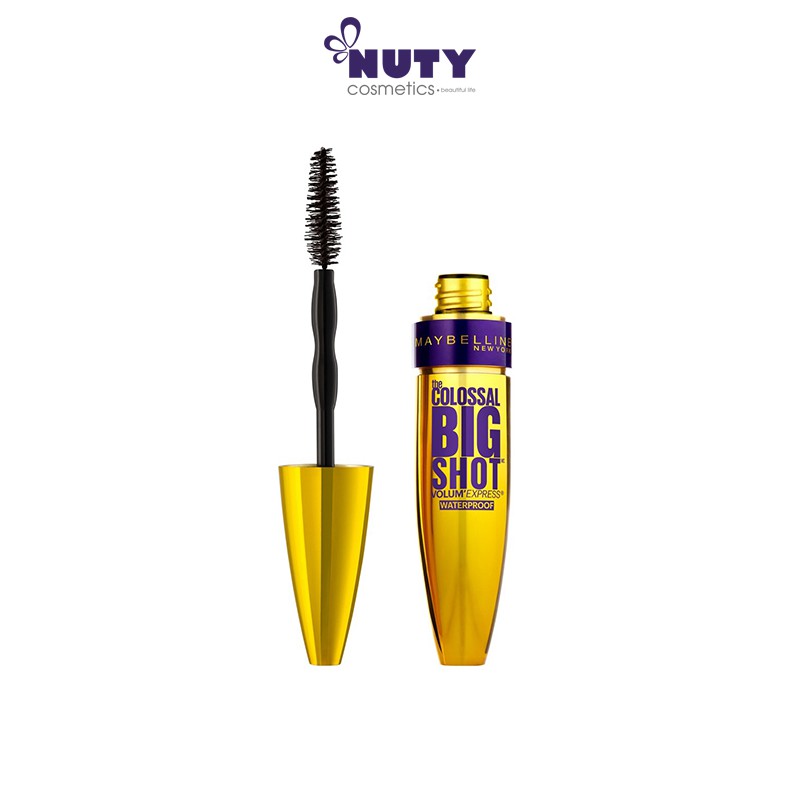 Chuốt Mi Không Lem Không Trôi Dày Mi  Maybelline New York The Magnum Big Shot Waterproof  (10ml) | BigBuy360 - bigbuy360.vn