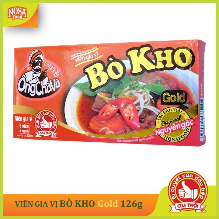 Viên Gia Vị Bò Kho Ông Chà Và Gold 126gr