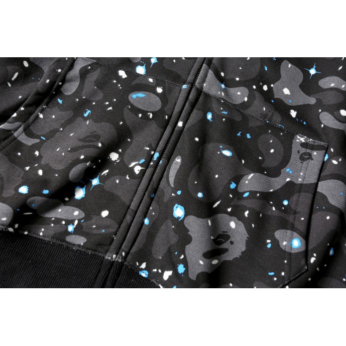 BAPE A BATHING APE Áo Khoác Có Nón Khóa Kéo Họa Tiết Rằn Ri Thời Trang | BigBuy360 - bigbuy360.vn
