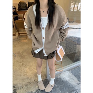 Áo cardigan len sọc tay ( Có sẵn )