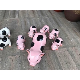 Lợn sứ Bát Tràng đẹp mê li luôn nhé.bán lẻ lợn con lợn mẹ...