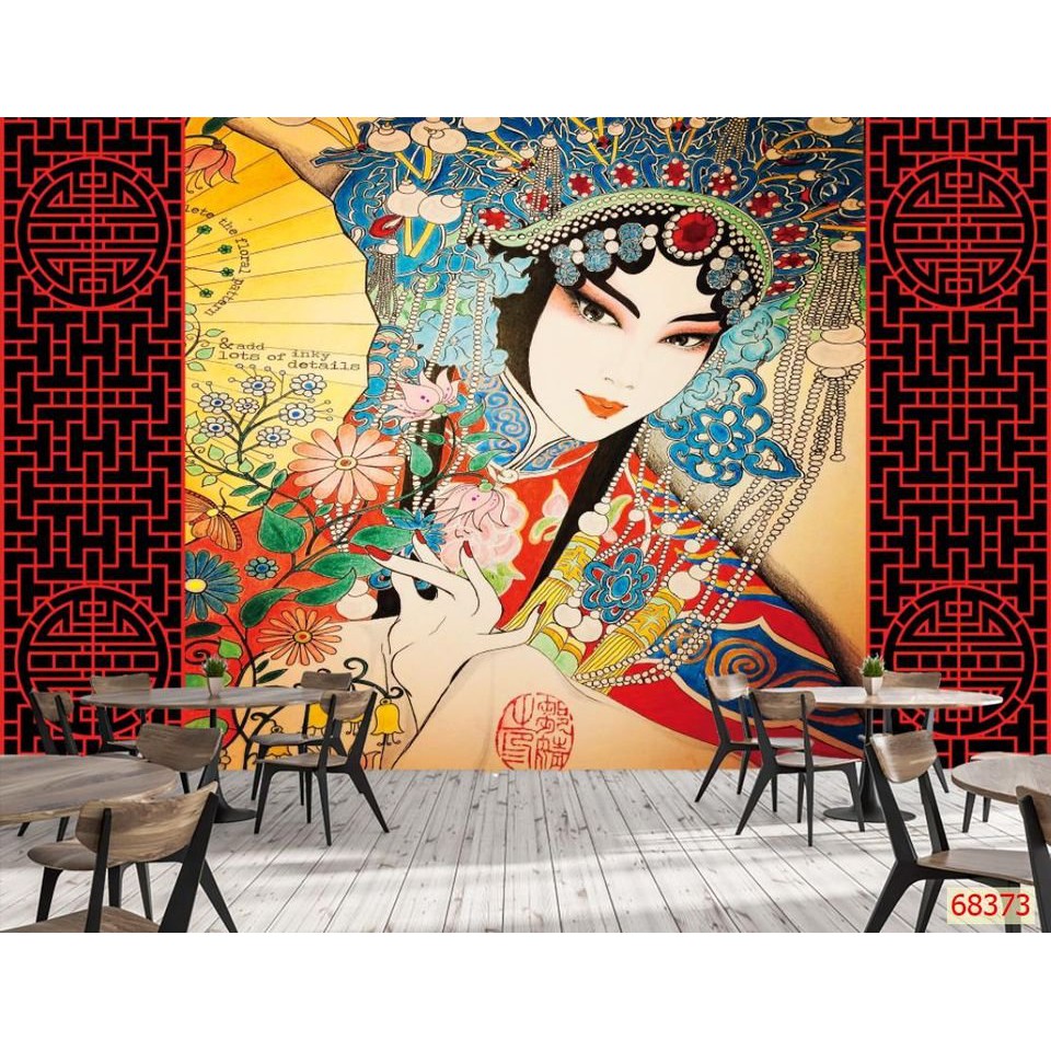 Tranh lụa 3d Hồng Kông Hoạt Hình Kích Thước 1,5m x 2m HKHH04