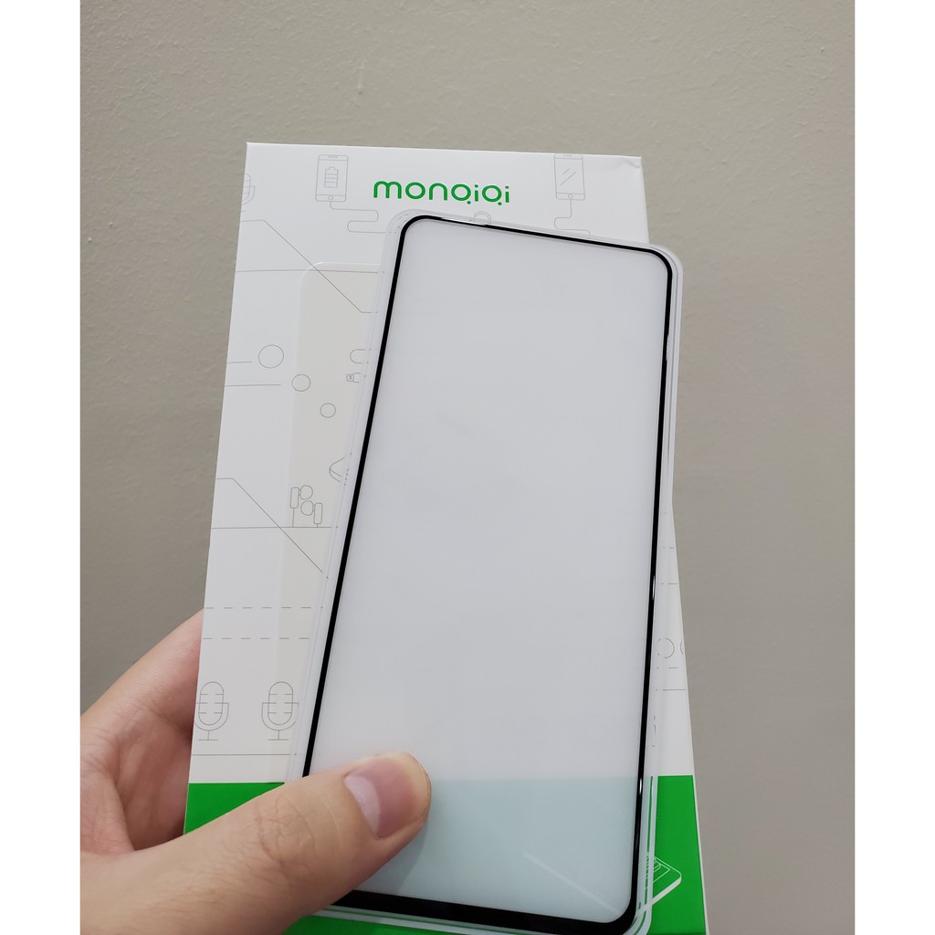 Cường lực Poco F3 / F3 Pro / Redmi K40 / K40 Pro / K40 Gaming / F4 GT hiệu Monqiqi Full màn hạn chế vân tay trơn mượt