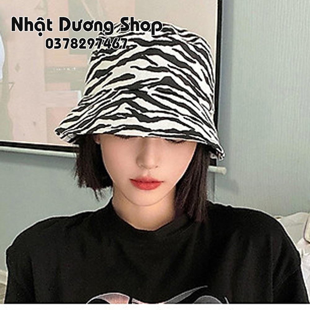 Mũ Tai Bèo Bò Sữa &amp; Ngựa Vằn đẹp mũ tai bèo,chất liệu cotton thoáng mát thích hợp cho nam nữ