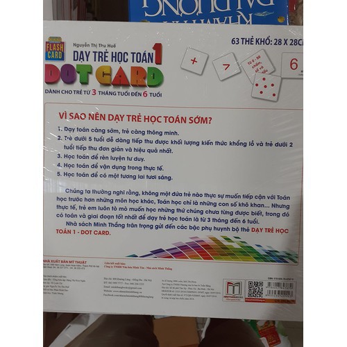 Flashcard - Dạy trẻ học Toán Dotcard tập 1 (hộp)-tái bản mới 2020