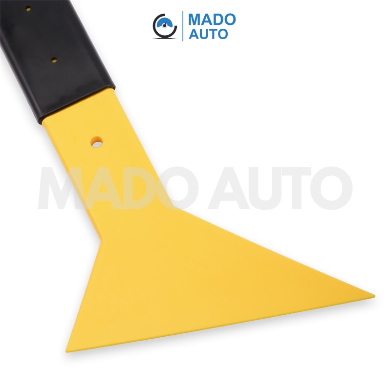 Gạt dán Film cách nhiệt kính xe ô tô cỡ đại cán đen, lưỡi vàng cứng MADO AUTO GH-220