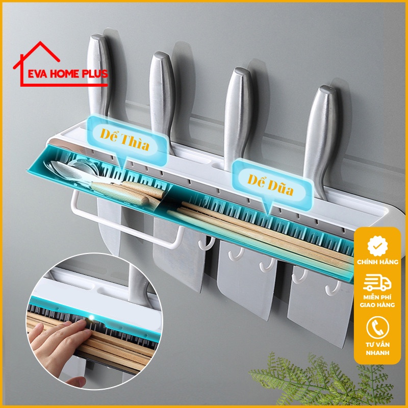 Giá để dao kéo nhà bếp ECOCO, giá treo đồ nhà bếp đa năng không khoan tường E2028