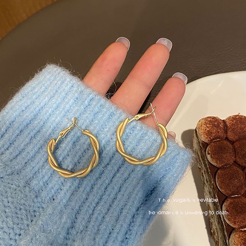 Khuyên tai Pure Cube mạ vàng cá tính độc đáo 2021