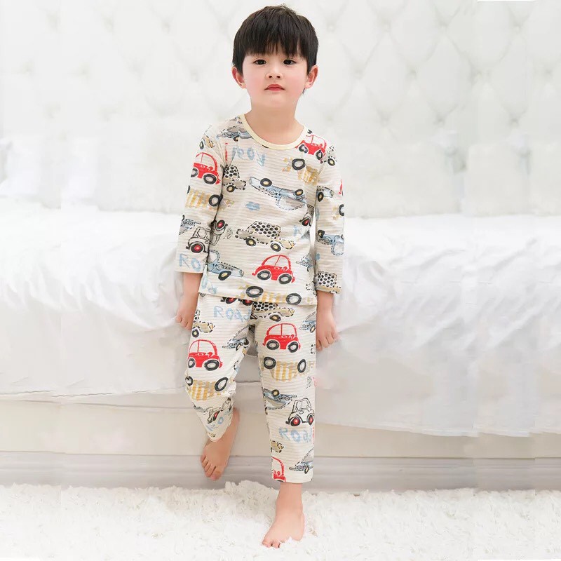 Xả hàng_Combo 3 bộ cotton giấy Dài tay cho bé trai bé gái