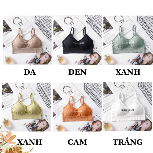 Áo Bra Nữ - Bra Tập Gym - Áo Ngực Không Gọng Mút Mỏng AMYBRA B7701