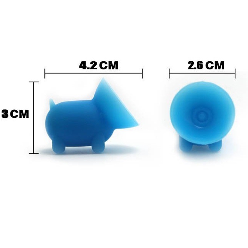 Giá Đỡ Điện Thoại Bằng Silica Gel Hình Chú Heo Nhiều Màu Có Giác Hút Gắn Xe Hơi Cho Iphone samsung huawei