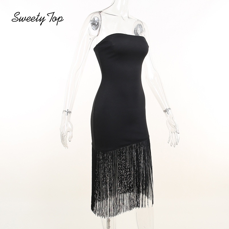 Đầm ống LanLanLoLo xẻ tà gợi cảm cho nữ