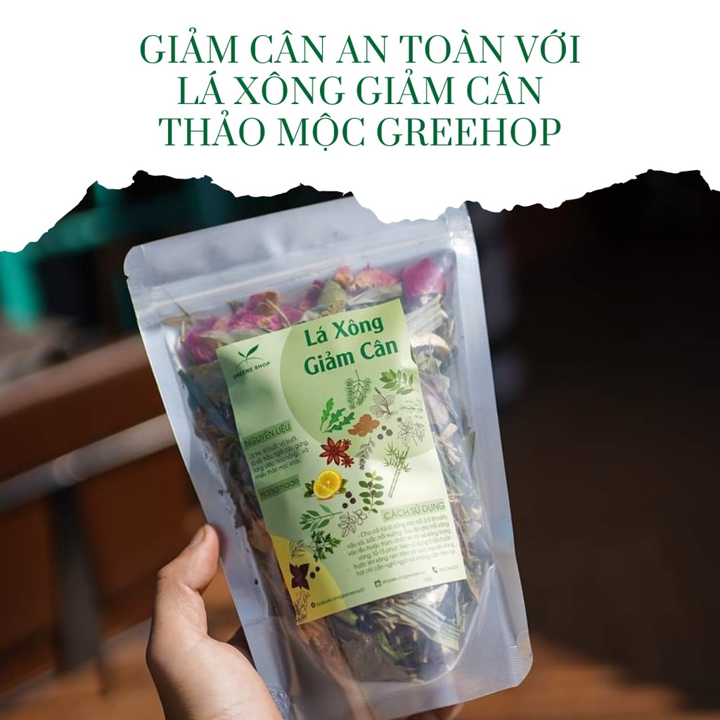 Combo lá xông thảo mộc giảm cân toàn thân, detox cơ thể