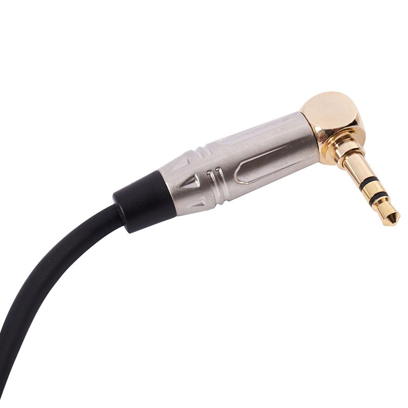 Dây Cáp Chuyển Đổi Âm Thanh 0.3m 90 Độ 3.5mm Trs Sang Xlr 3pin Chuyên Dụng Cho Đàn Guitar Điện
