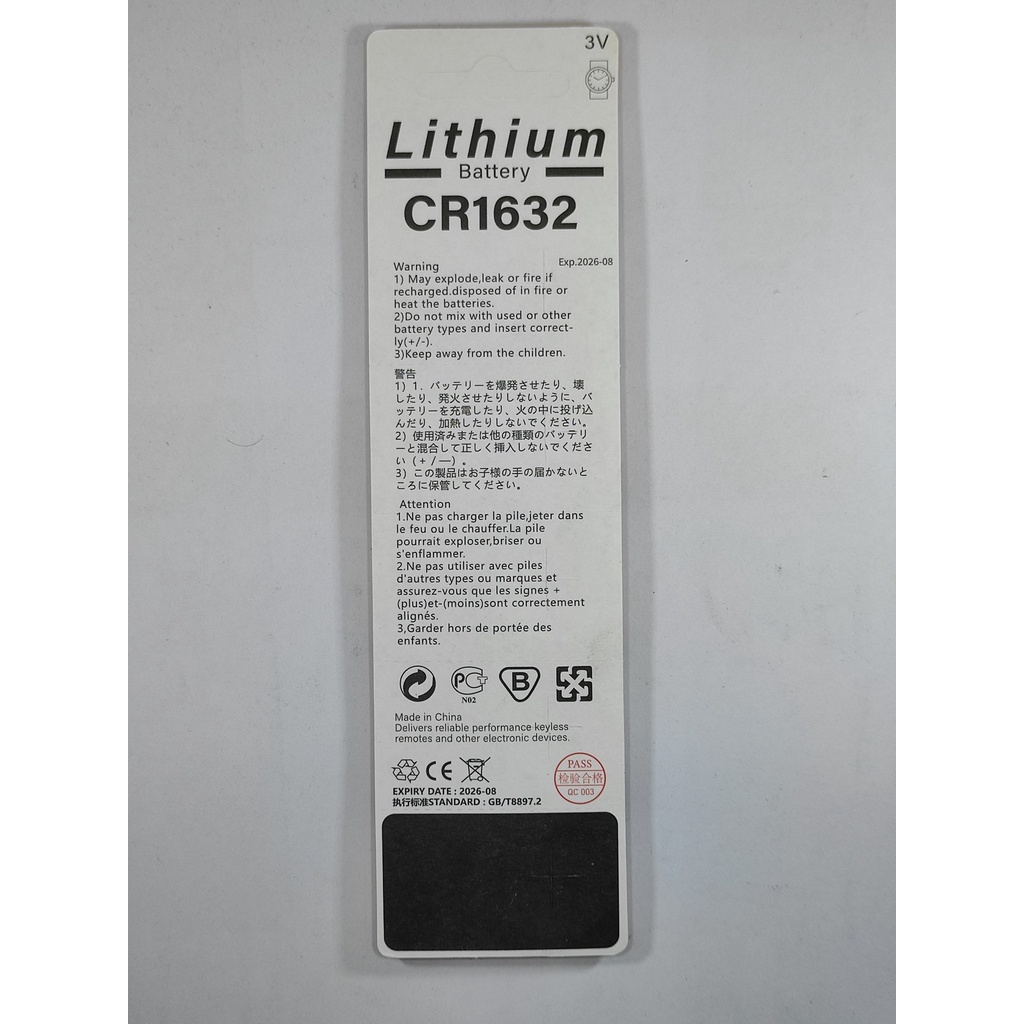 Pin Lithium CR2032 / CR2025 / CR2016 / CR1632 / CR1620 / CR1616 / CR1220 / CR2430 / CR2450 / LR41 / LR44 / LR1130 Giá Rẻ