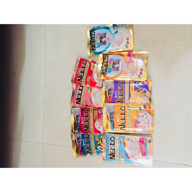 Combo 48 túi đủ vị Pate Nekko cho mèo 70g