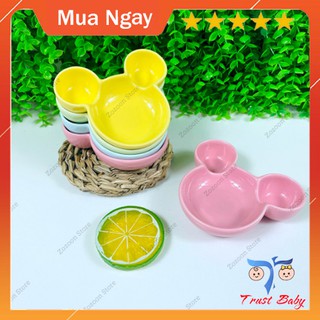 Bát sứ ăn dặm mini cho bé hình Mickey 60ml
