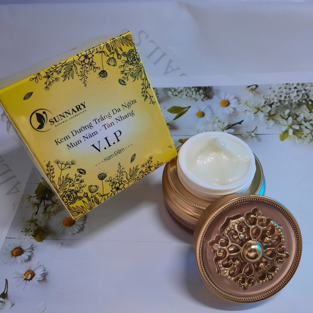 Kem nám (kem đêm), ức chế mụn, nám, tàn nhanh, làm trắng da tự nhiên handmade, phục hồi căng bóng da