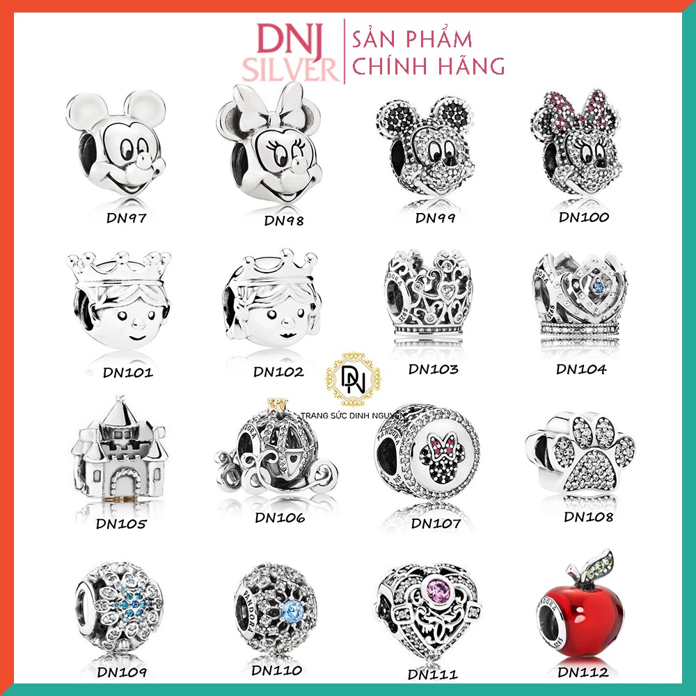 Charm bạc 925 cao cấp, bộ tổng hợp các mẫu charm bạc DNJ để mix vòng - Bộ sản phẩm từ DN97 đến DN112