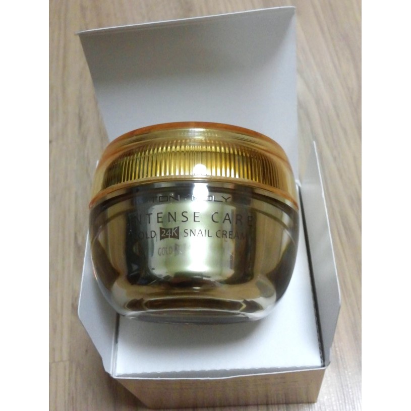 Kem dưỡng da Tonymoly Intense Care Gold 24K Snail Cream Kem ốc sên ngày KEM DƯỠNG ỐC SÊN VÀNG Kem dưỡng trắng da nâng tone Ốc Sên Tonymoly Intense Care Gold 24K Snail Cream 45ml