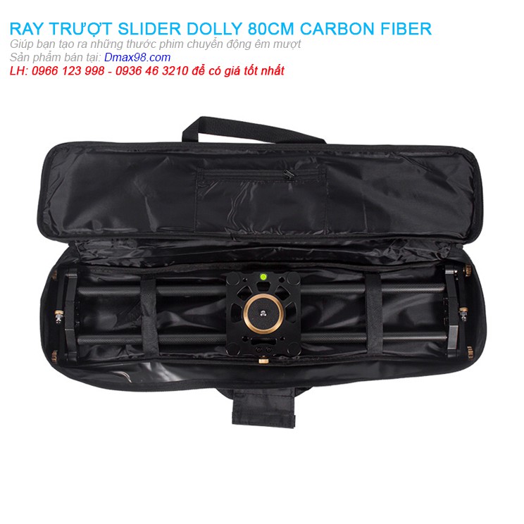 Ray trượt Slider Dolly carbon fiber 80cm chuyên nghiệp cho dựng phim