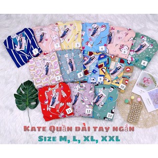 SÉT BỘ KATE BIG SIZE QUẦN DÀI TAY NGẮN SIZE XXL TỪ 65-72KG