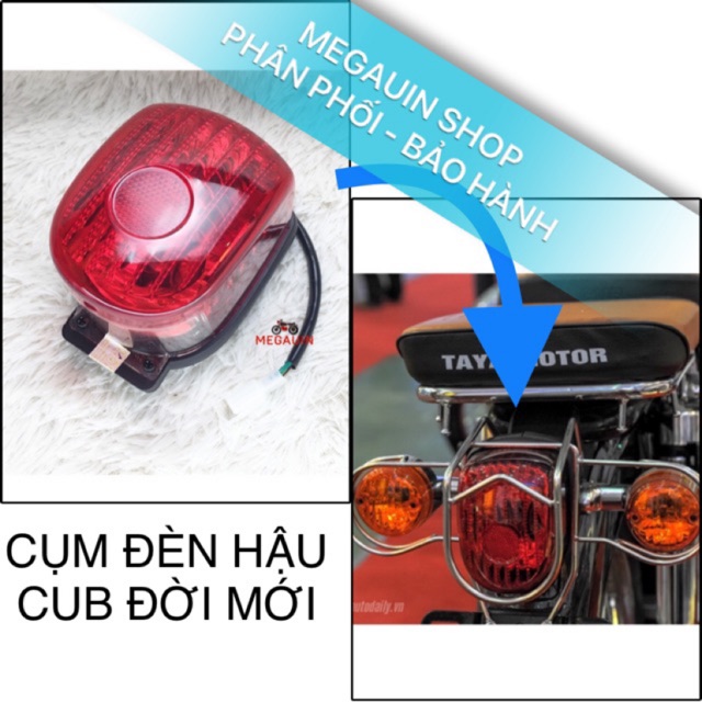 ĐÈN HẬU, Nắp đèn sau CUB TAYA, Lifan liên doanh MỚI 2007-2020