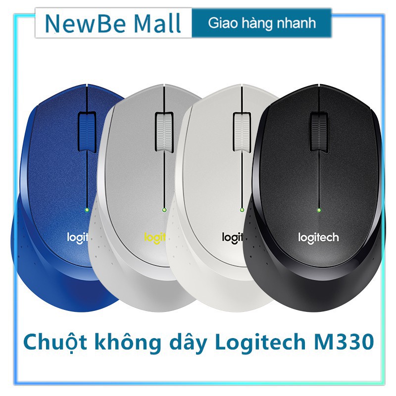 Chuột không dây Logitech M330 Silent Plus - Yên lặng không có âm thanh, chuột công thái học-LJM300