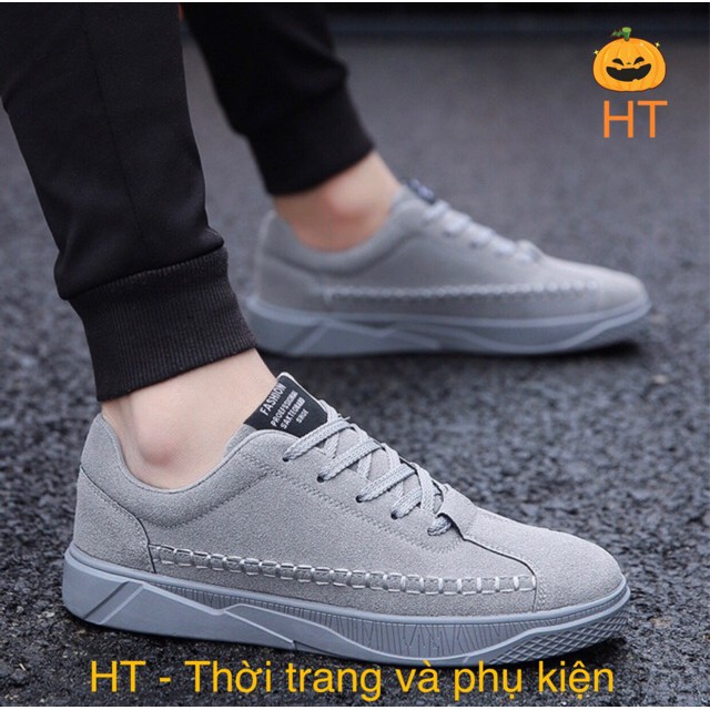 Giày Thể thao nam da lộn, cổ thấp, Sneaker mới nhất 2020, phù hợp đi làm, đi chơi | BigBuy360 - bigbuy360.vn