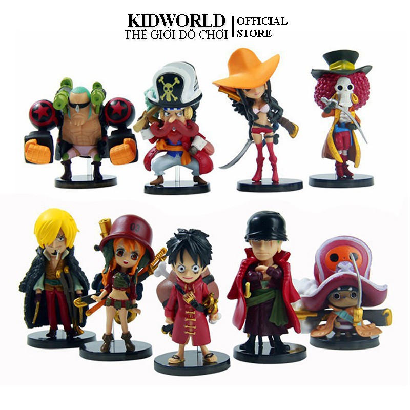 Mô Hình 9 Nhân Vật One Piece Team Luffy (Cả 9 Con)