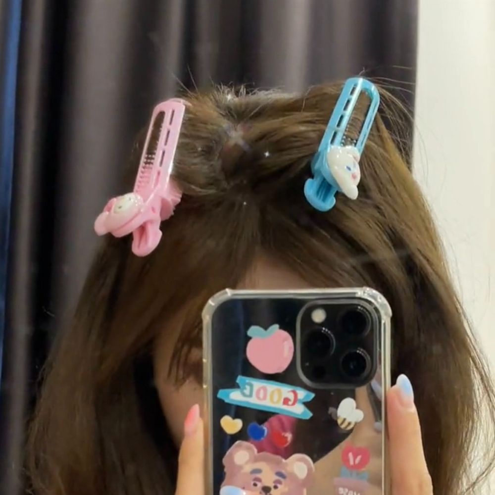 Kẹp tóc tạo kiểu nhiều màu họa tiết hoạt hình đáng yêu cho nữ