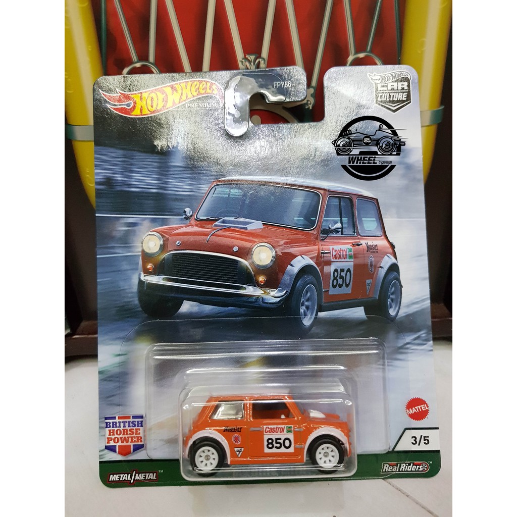 Xe mô hình đồ chơi bánh cao su Hotwheels 1:64 PREMIUM - CAR CULTURE - Morris Mini