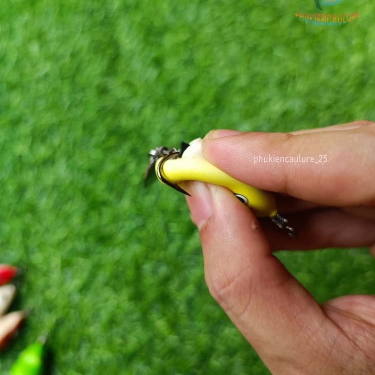 Nhái hơi super mini T36 dài 3.2cm nặng 7g - Nhái hơi câu lure T36