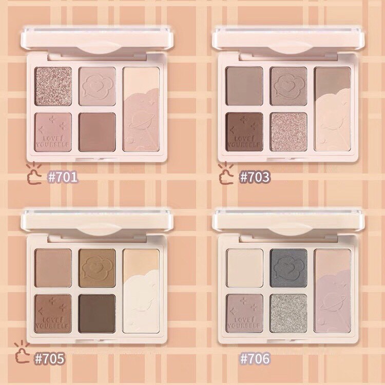 Bảng phấn mắt kẹo 6 màu GOGO TALES tông cam đào nâu đất Bubble Gum Candy Ball Eyeshadow Palette Gogotales GT297 GOGO91 | BigBuy360 - bigbuy360.vn