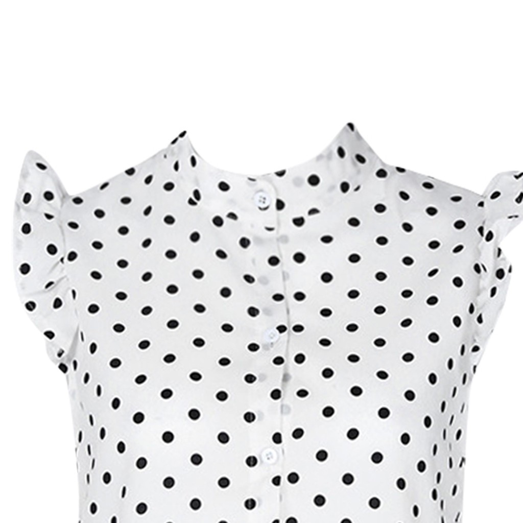 Áo Sát Nách Cổ Chữ V Hoạ Tiết Chấm Bi Cho Nữ | BigBuy360 - bigbuy360.vn